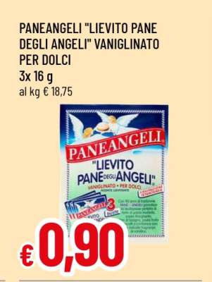 PANEANGELI "LIEVITO PANE DEGLI ANGELI" VANIGLINATO PER DOLCI