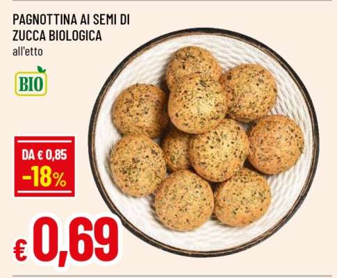 PAGNOTTINA AI SEMI DI ZUCCA BIOLOGICA