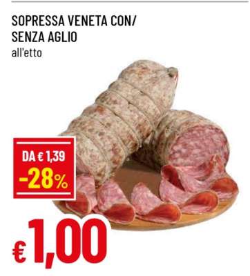 Sopressa Veneta con/senza aglio