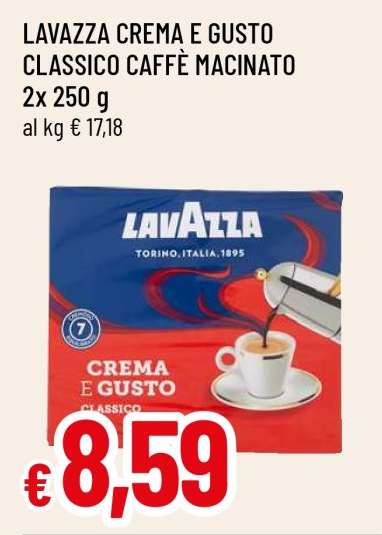 LAVAZZA CREMA E GUSTO CLASSICO CAFFÈ MACINATO