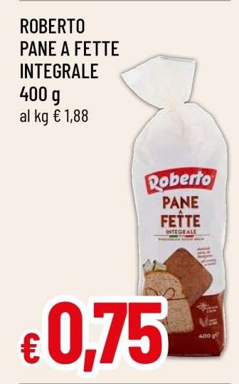 ROBERTO PANE A FETTE INTEGRALE