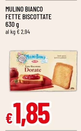 MULINO BIANCO Fette Biscottate