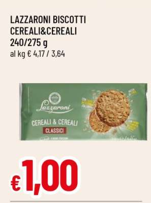 LAZZARONI BISCOTTI CEREALI&CEREALI