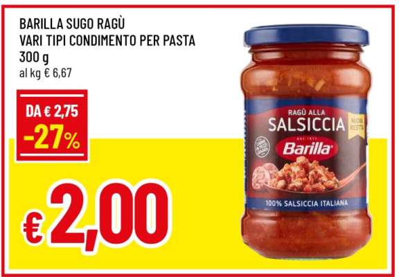 BARILLA SUGO RAGÙ