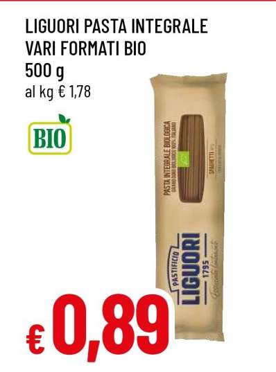Liguori Pasta Integrale Vari Formati Bio