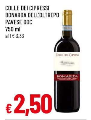 COLLE DEI CIPRESSI BONARDA DELL'OLTREPO PAVESE DOC