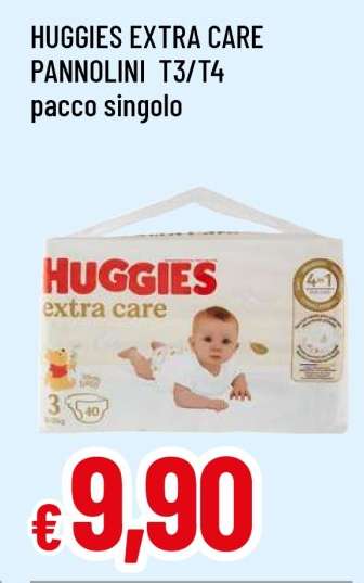 HUGGIES EXTRA CARE PANNOLINI T3/T4