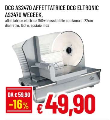 DCG AS2470 AFFETTATRICE DCG ELTRONIC AS2470 WEGEEK