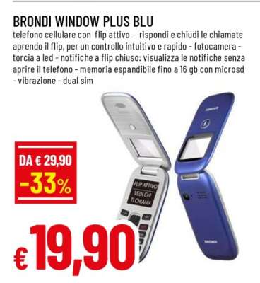 BRONDI WINDOW PLUS BLU