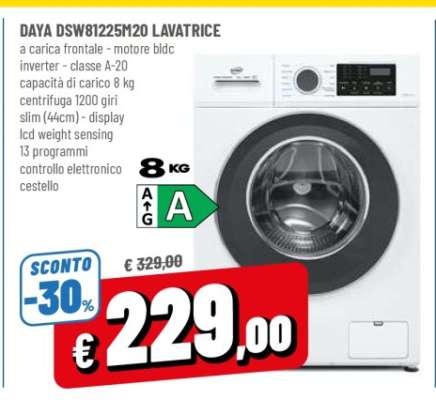 DAYA DSW81225M20 LAVATRICE