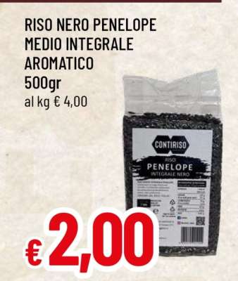 RISO NERO PENELOPE MEDIO INTEGRALE AROMATICO