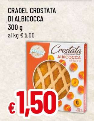 CRADEL CROSTATA DI ALBICOCCA