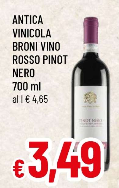 ANTICA VINICOLA BRONI VINO ROSSO PINOT NERO