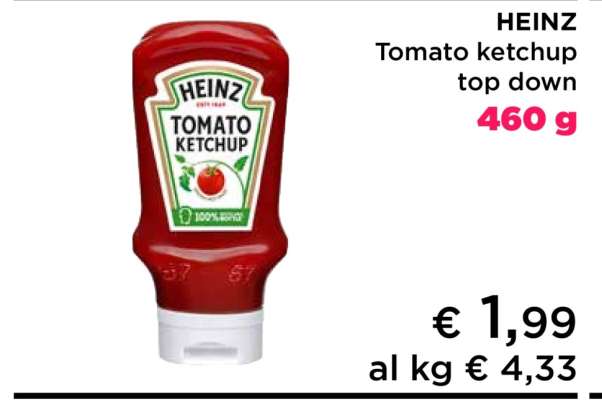 HEINZ Tomato ketchup top down
