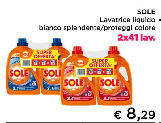 SOLE Lavatrice liquido