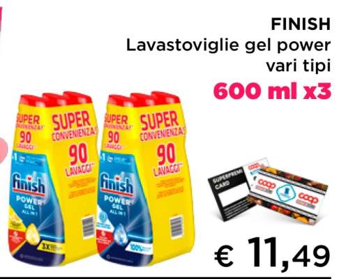FINISH Lavastoviglie gel power vari tipi