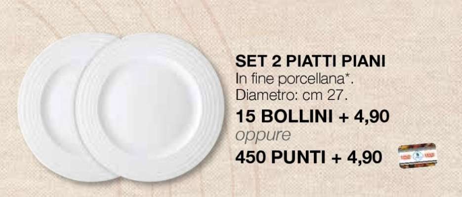 SET 2 PIATTI PIANI