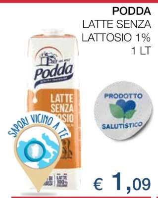 PODDA LATTE SENZA LATTOSIO 1%