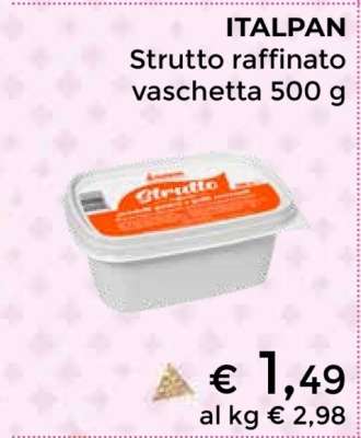ITALPAN Strutto raffinato vaschetta 500 g