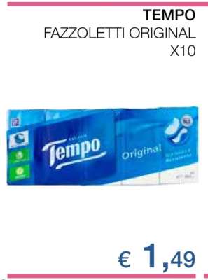 TEMPO FAZZOLETTI ORIGINAL X10