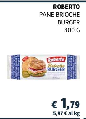 ROBERTO PANE BRIOCHE BURGER 300 G