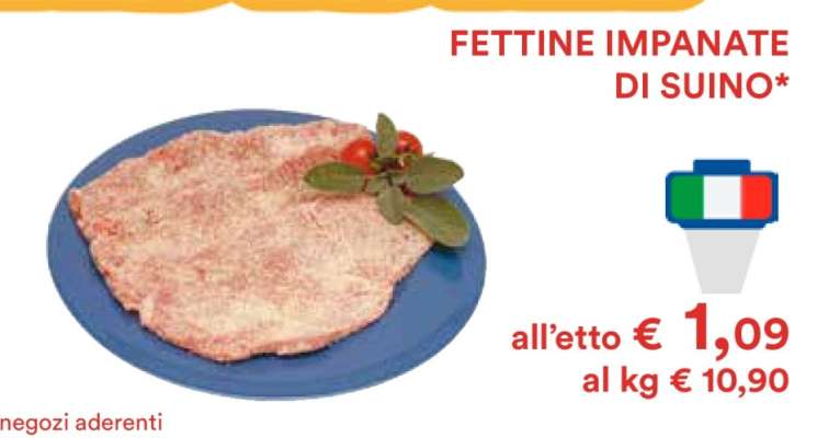 Fettine Impanate di Suino