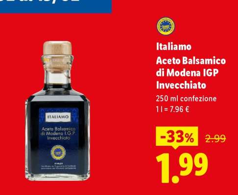 Italiamo Aceto Balsamico di Modena IGP Invecchiato
