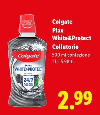Colgate Plax White&Protect Collutorio