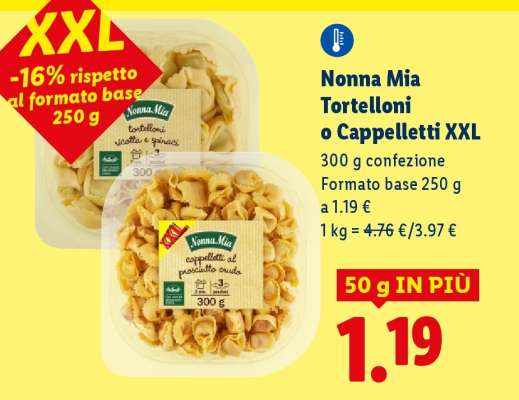 Nonna Mia Tortelloni o Cappelletti XXL