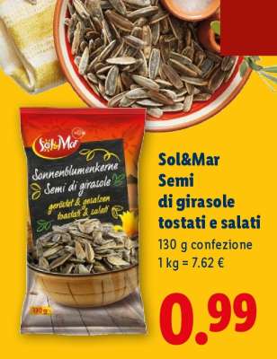 Sol&Mar Semi di girasole tostati e salati