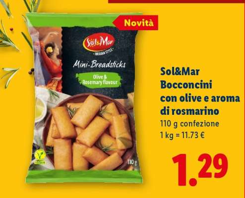 Sol&Mar Bocconcini con olive e aroma di rosmarino