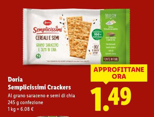 Doria Semplicissimi Crackers
