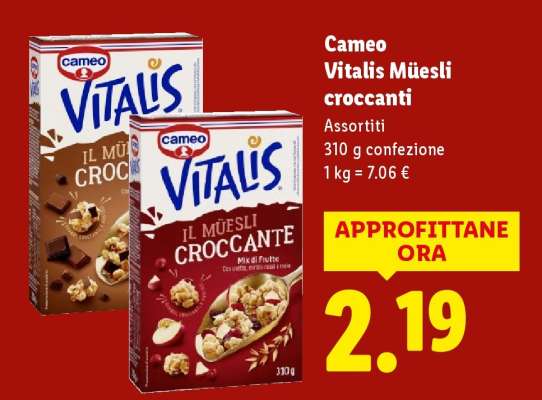 Cameo Vitalis Müesli croccanti