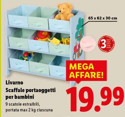 Livarno Scaffale portaoggetti per bambini