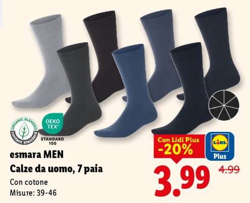 esmara MEN Calze da uomo, 7 paia