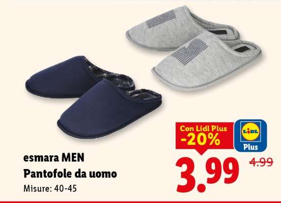 esmara MEN Pantofole da uomo