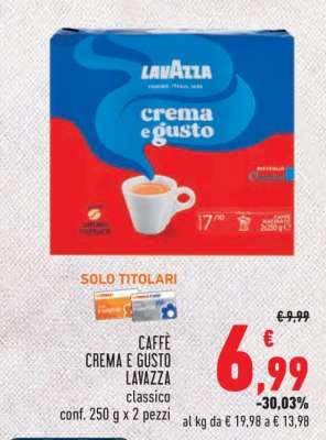 CAFFÈ CREMA E GUSTO LAVAZZA classico