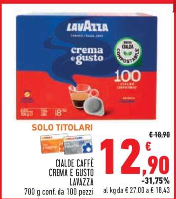 CIALDE CAFFÈ CREMA E GUSTO LAVAZZA