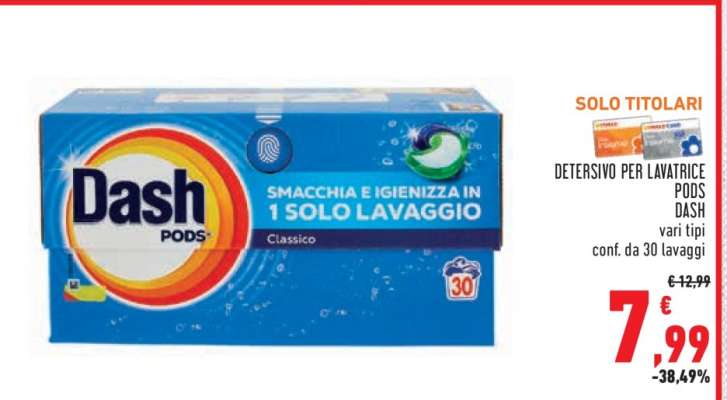 DETERSIVO PER LAVATRICE PODS DASH