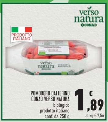 Pomodoro Datterino Conad Verso Natura