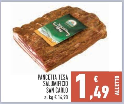 PANCETTA TESA SALUMIFICIO SAN CARLO