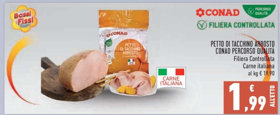 PETTO DI TACCHINO ARROSTO CONAD PERCORSO QUALITÀ