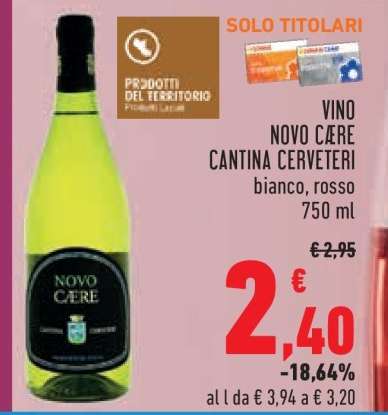 Vino Novo Cære Cantina Cerveteri