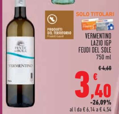 Vermentino Lazio IGP Feudi del Sole