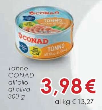 Tonno CONAD all'olio di oliva 300 g