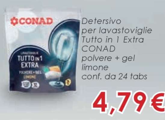 Detersivo per Lavastoviglie Tutto in 1 Extra Conad
