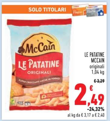 LE PATATINE MCCAIN