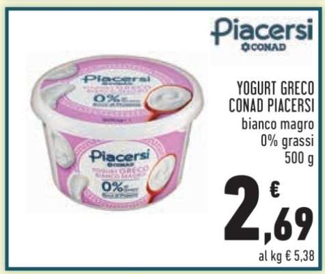 Yogurt Greco Conad Piacersi