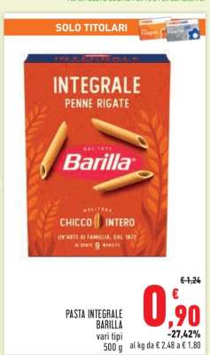 PASTA INTEGRALE BARILLA