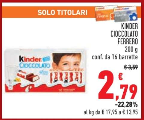 Kinder Cioccolato Ferrero